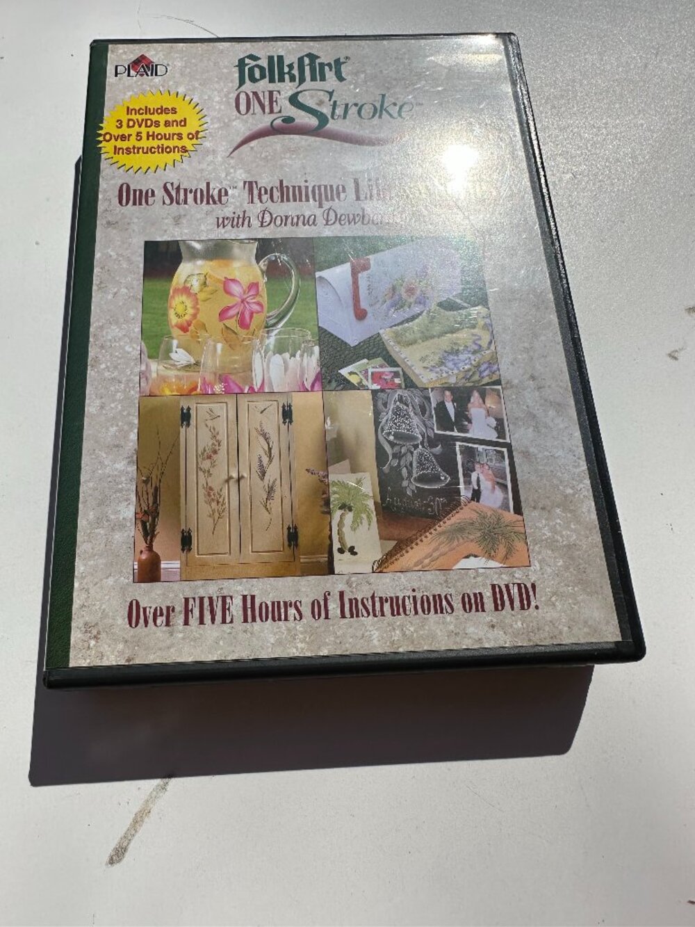 Folk art one stroke dvd, brushes, palette
